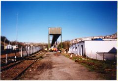 The end of the conveyor belt system behind Earl Street.
